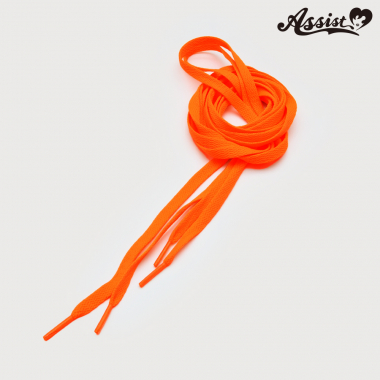 Sneaker shoelace 160cm 8mm width (flat lace)　Orange