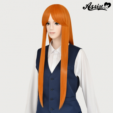 Long Wig with 1 Round Skin Top　Bitter Tangerine NBT-198