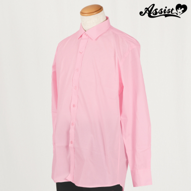 Colored Shirt (men's Style/long Sleeve) Light Pink