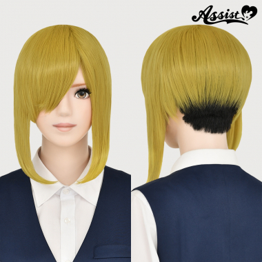 Under Cut Wig　Yellow Gold × Black