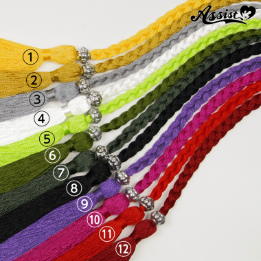 Decorative Cord With Tassels 160cm X 1　Moss green