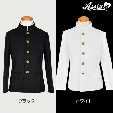 [Easy To Pose] Gakuran (jacket Only) Button Type　White XL