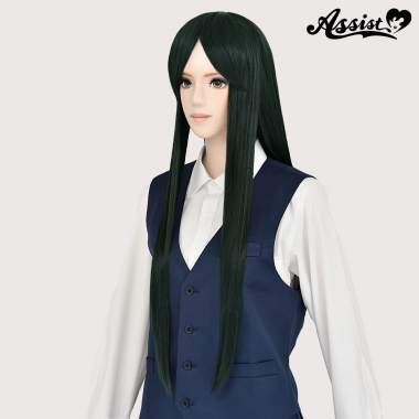 Long Wig with 1 Round Skin Top　Sage Green NSGG-137