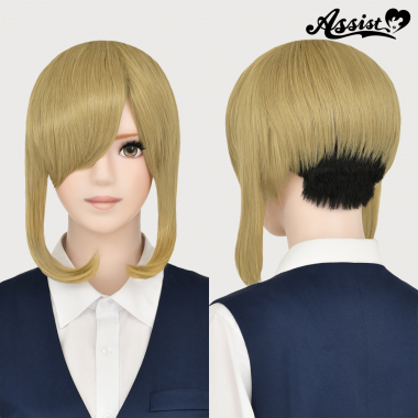 Under Cut Wig　Milky Gold x Black