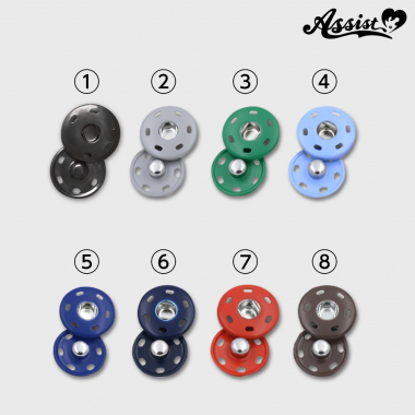 [While Supplies Last] Color Snap Buttons, 1.5cm, 5 Pieces　navy