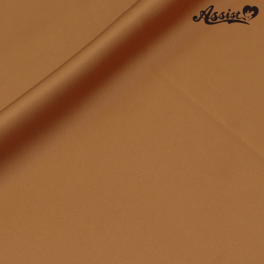 Assist Satin Fabric 125cm Wide X 50cm Brown No.16