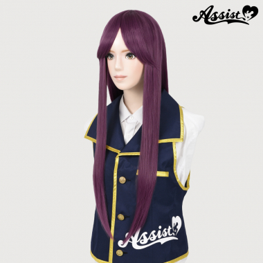 Long Wig with 1 Round Skin Top　Cranberry NBI-65