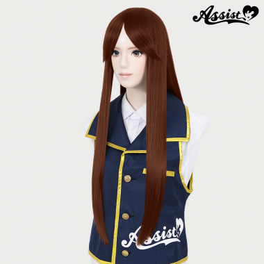 Long Wig with 1 Round Skin Top　Marron Brown NMRB-97