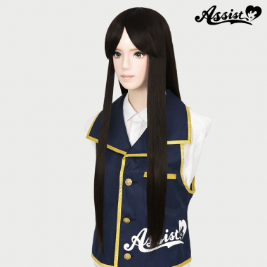 Long Wig with 1 Round Skin Top Bitter Brown 4