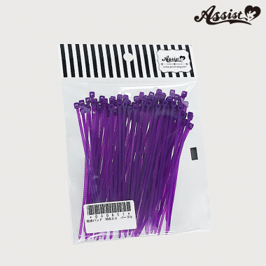Cable Ties, Pack Of 90 purple