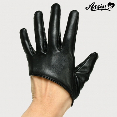 Leather gloves (fingertip)　Black