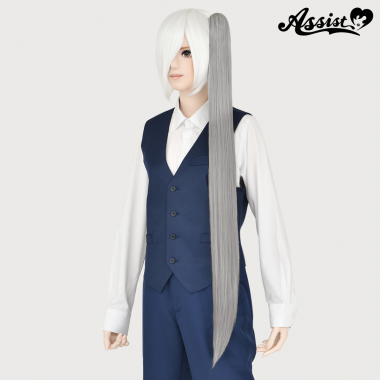 100cm Clip-in Wig　Silver NS-15