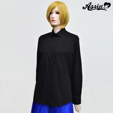 Colored Shirt (men's Style/long Sleeve) Black