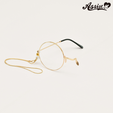 Monocle With Chain For Right Eye Gold