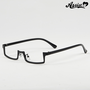 Half Frame Glasses (lower Type) Without Lenses　Black