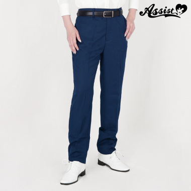[Easy To Pose In] Colored Slacks　Dark Navy