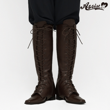 Lace-up Boot Covers　Dark Brown