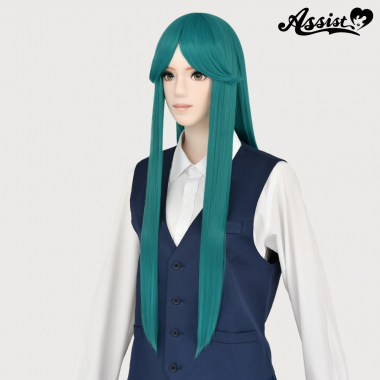 Long Wig with 1 Round Skin Top Cyber Green NMD-83