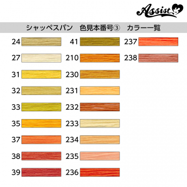 Fujix Schappespan Sewing Thread 200m Roll (60 Count) Color Sample Number ③