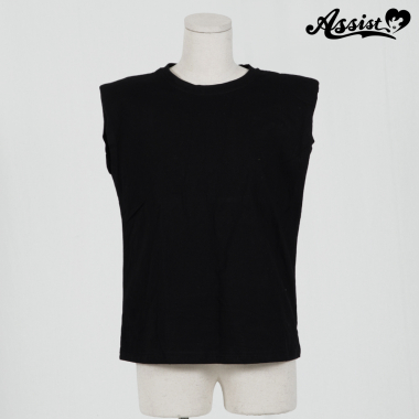 Inner with shoulder pads　Black