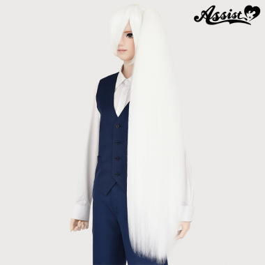 Waffle Clip-in Wig White 600