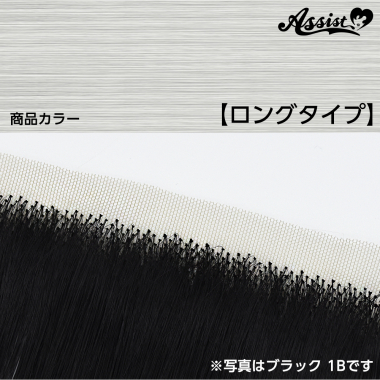 Lace Front Piece Long　Silver NS-15