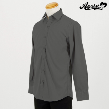 Colored Shirt (men's Style/long Sleeve) Gray