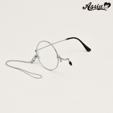 Monocle With Chain For Right Eye Silver