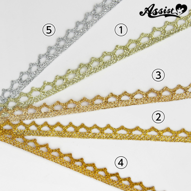 Blade Type F 1cm Width X 1M　bright gold