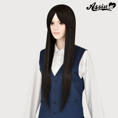 Long Wig with 1 Round Skin Top Black Coffee NBC-138