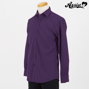 Colored Shirt (men's Style/long Sleeve) purple
