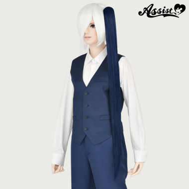 100cm Clip-in Wig　Science Blue
