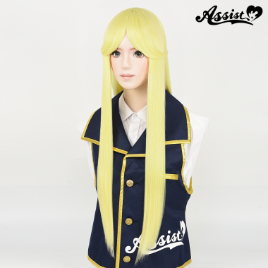 Long Wig with 1 Round Skin Top　Milky Lemon NKY-115