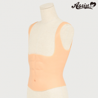 Silicone Abs Shirt　light beige