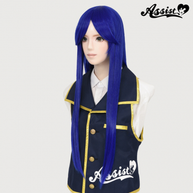 Long Wig with 1 Round Skin Top Premium Blue NBM-75