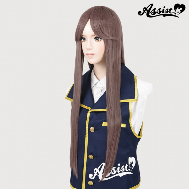 Long Wig with 1 Round Skin Top　Azuki chocolate NHC-41