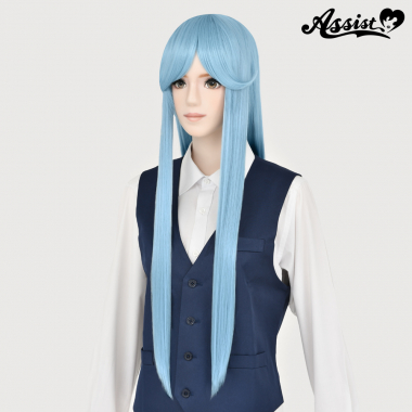 Long Wig with 1 Round Skin Top Stella Blue NSBL-175