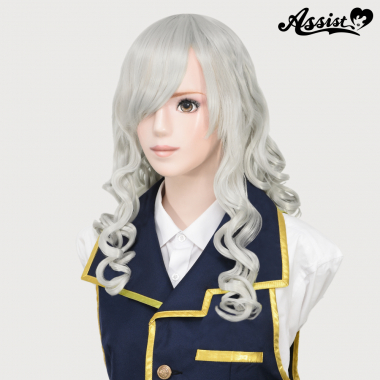 Long And Curly　White Silver 60