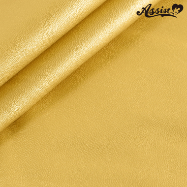 Stretch Synthetic Leather Fabric 135cm Wide X 50cm Gold/Silver No.1