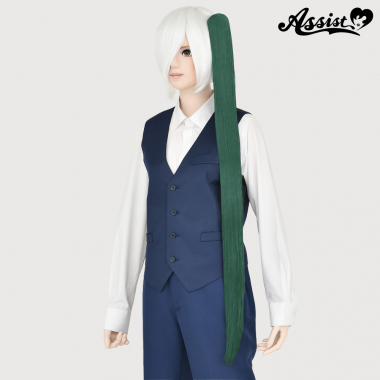 100cm Clip-in Wig　Clover Green