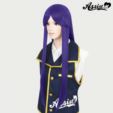 Long Wig with 1 Round Skin Top　Violet NMV-7