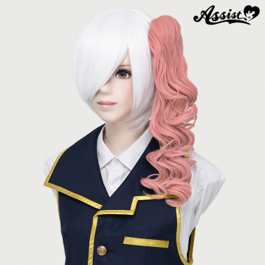 40 cm Clip-in Curly Wig Rose Pink NDR-14