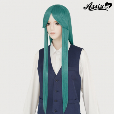 Long Wig with 1 Round Skin Top Mermaid Green NMGR-210