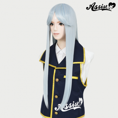 Long Wig with 1 Round Skin Top　Aquamarine NUUA-1