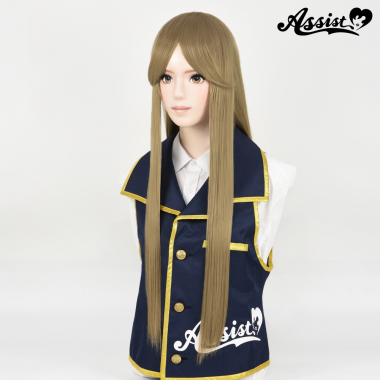 Long Wig with 1 Round Skin Top Milk Tea Gold 22