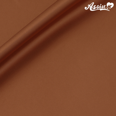 Assist Satin Fabric 125cm Wide X 50cm Brown No.17