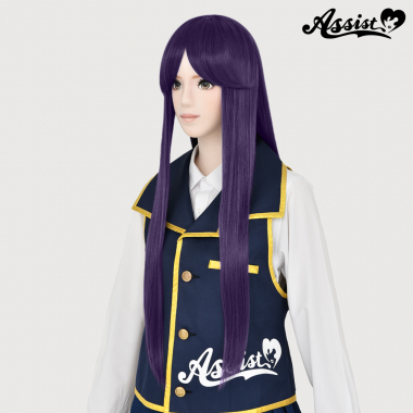 Long Wig with 1 Round Skin Top　Violet Bullet NVBR-169