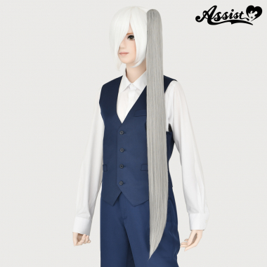 100cm Clip-in Wig　Silver NS-15