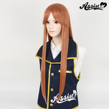 Long Wig with 1 Round Skin Top Apricot NAP-46
