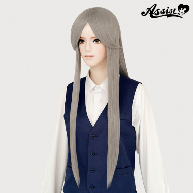 Long Wig with 1 Round Skin Top　Tea Silver NTEA-213